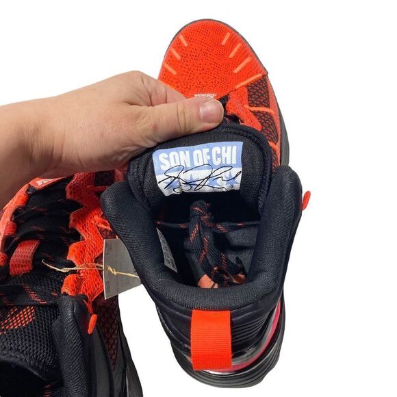 Adidas D ROSE SON OF CHI SHOES Core Black / Cloud White / Solar Red - Picture 13 of 15